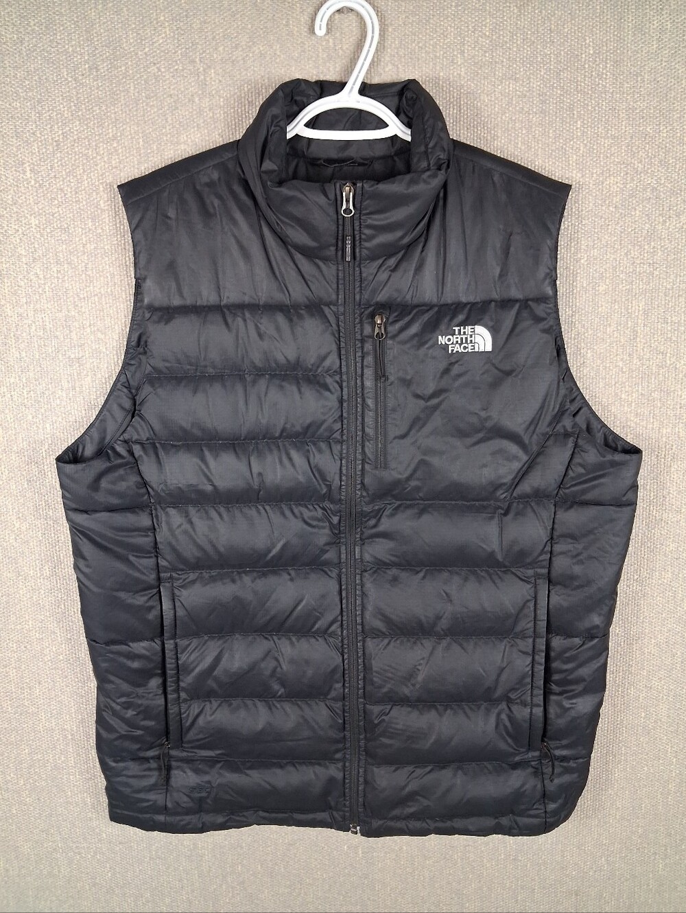 The North Face Aconcagua 2 Down Puffer Vest Mens Large Black 550-Fill Insulated